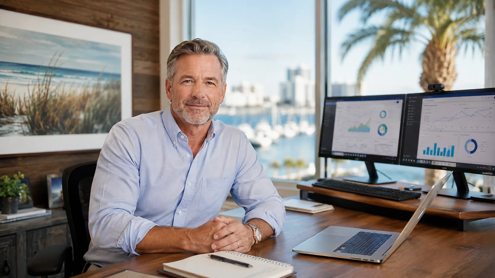 Experienced media strategist working from a Gulf Coast office